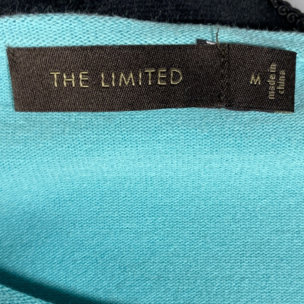 The Limited Aqua Blue Cardigan Sweater Womens Medium Button Front - Picture 8 of 8
